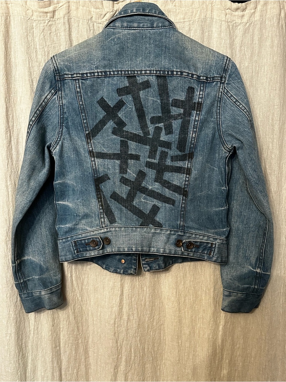 Limited edition Andy Warhol x Levi’s Denim Jacket with Black Graphic Back